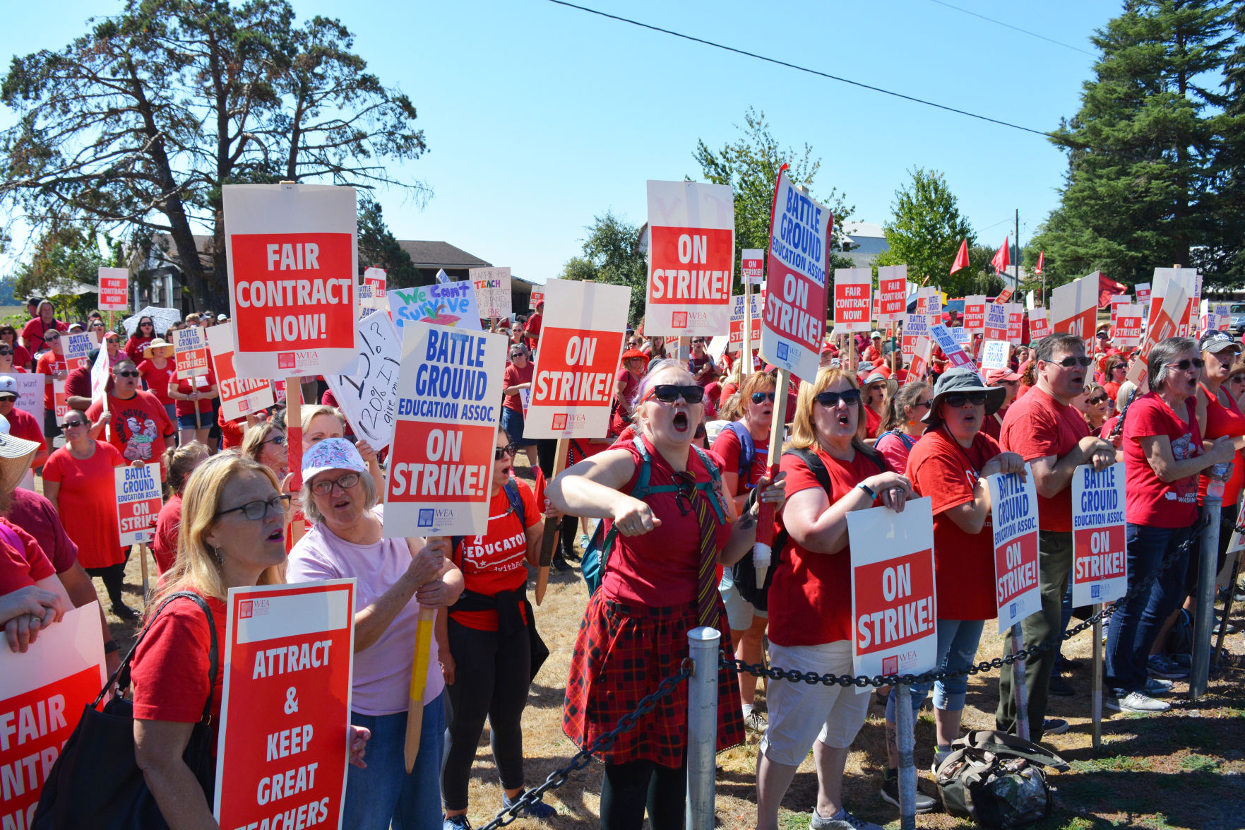 Picketers